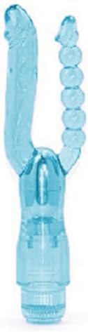 Generic Dual Vibrating Vibrator G-Spot Stimulating Vaginal and Anal Butt Beads Magic Wand Adult Bullet Massager Products