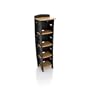 Legare 59-Inch-by-18-Inch Bookcase, Wheat and Ebony
