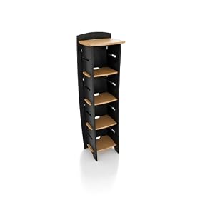 Legare 59-Inch-by-18-Inch Bookcase, Wheat and Ebony by Legar� Fun-To-Assemble Furniture