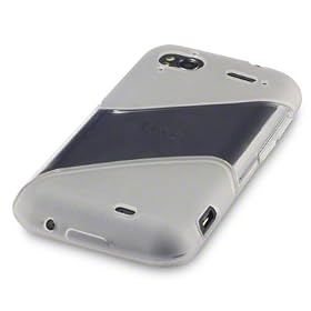 HTC SENSATION / SENSATION XE TWILL DESIGN GEL SKIN CASE / COVER - CLEAR PART OF THE QUBITS ACCESSORIES RANGE
