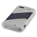 HTC SENSATION / SENSATION XE TWILL DESIGN GEL SKIN CASE / COVER - CLEAR PART OF THE QUBITS ACCESSORIES RANGE