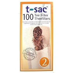 T-Sac Tea Filter Size 2 - 100 Filters