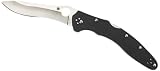 Spyderco Ulize G-10 Plain Edge Knife, Black