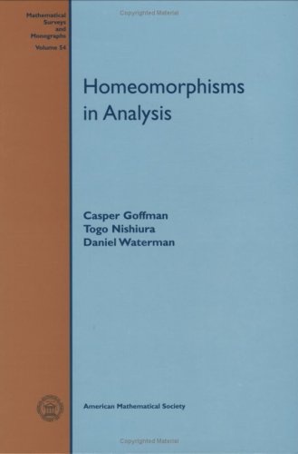 Homeomorphisms in Analysis