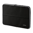 ELECOM Zeroshock Sleeve 8,9 - 10 Zoll schwarz Notebook-Schutzhuelle aus Polyurethan Inkl. Reissverschlussfach fuer Zubehoer