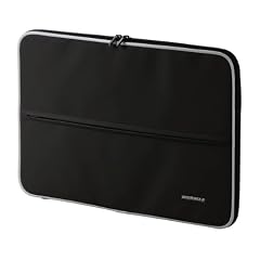 ELECOM Zeroshock Sleeve 26,9-28,2cm 10,6-11,1Z schwarz Notebook-Schutzhuelle aus Polyurethan Inkl. Reissverschlussfach fuer Zubehoer