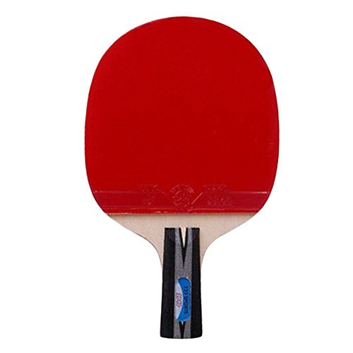 Table Tennis Racket Shake Hand Rackets, Black Short Handle