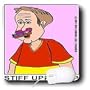 Londons Times Religion Heaven Hell Cartoons - Stiff Upper Lip - Mouse Pads