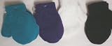 Set of Four Pairs of One Size Stretch Microfiber Mittens for Infants for Ages 0-12 Months