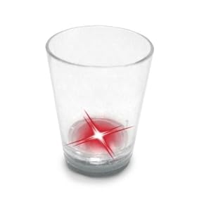 1 dzn LED blinking shot glass - Red by NYB