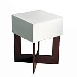 314aoe1yzrL. SL160  Nexxt by Linea Tavis Accent Table, White with Java Base