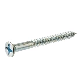 Crown Bolt 21122 #14 x 1-1/2 Inch Flat-Head Phillips Zinc-Plated Wood Screws, 50-Count
