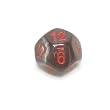 Chessex Velvet 16mm Black and red d12