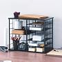 Rubbermaid 12-Slot Organizer, 21W x 11 3/4""D x 16""H, Black (1738583)