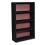 Value Mate&reg Series Steel Four Shelf Bookcase, 31-3/4wx13-1/2dx54h, Black (SAF7172BL)