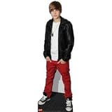 (25x70) Justin Bieber Red Lifesize Standup Poster