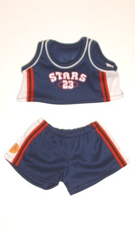 314b0DMGGLL Basketball Uniform Fits Webkinz, Shining Star and 8   10 Make Your Own Stuffed Animals