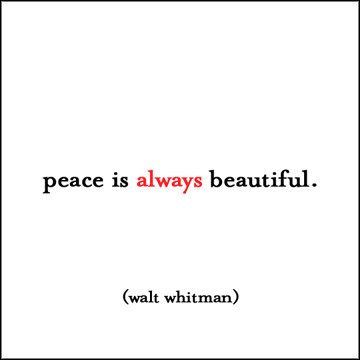 Quotable Peace Is Always Beautiful Holiday Cards 10-Pk