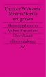 Theodor W. Adorno. �Minima Moralia� neu gelesen (edition suhrkamp)
