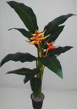 56" Deluxe Artificial Heliconia Plant