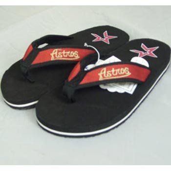 Houston Astros MLB Contoured Flip Flop Sandals - M
