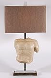 IMAGE OF Man's Torso Sculpture Table Lamp