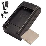 Hitech : Hitech - Battery and Charger Set for Pentax Optio W10 / Optio W20 Digital Camera