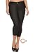 Yelete Women's Stretchy Cropped Plus Size Capri Jeggings with Neon Color Hair Band