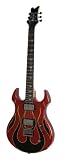 Kramer Pariah Electric Guitar, Candy Red with Black Flame Graphic