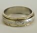 Tibetan Mantra Silver Spinning Ring