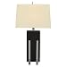Wood and Steel Block Table Lamp - Dark Espresso (30.5