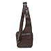CTM® Unisex Leather Cross Body Messenger Bag