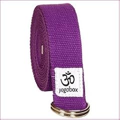 Yogagurt Baumwolle Lila mit Metall-Verschluss