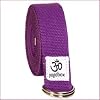 Yogagurt Baumwolle Lila mit Metall-Verschluss