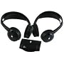 PYLE PLVWH6 Dual Wireless IR Mobile Video Stereo Headphones withTransmitter