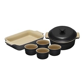 Le Creuset Stoneware Wedding Gift Set, 6 Piece, Granite
