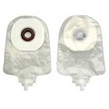 LO-PROFILE UROSTOMY POUCH WITH KARAYA 5 SEAL RING AND BELT TABS, MICROPOROUS ADHESIVE AND TRANSPARE