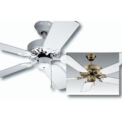 Nutone PFMB52WH Five Blade Ceiling Fan,All White