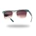 Top Down Transparent Frame Retro Fashion Sunglasses
