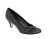 Buffalo London 107-6448 soft kid leather black 01, Damen Pumps, schwarz, (black 1)