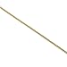 14K Yellow Gold Box Venetian Chain Very Thin Necklace 0.45mm 16 Inches