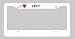 Search : Custom License Plate with I Love Lucy