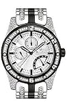 Bulova Crystal Stainless Steel Bracelet White Dial Men's Watch #98C103