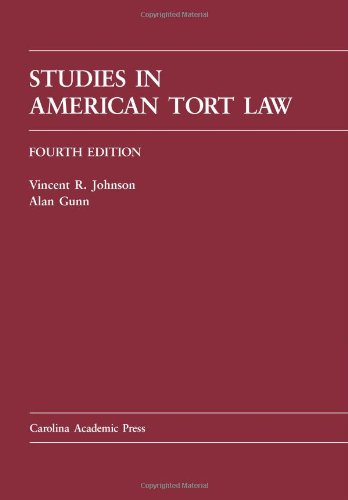 Studies in American Tort Law (Carolina Academic Press)
