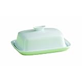 Tag Whiteware Porcelain Ceramic Lidded Butter Keeper, 7-1 4-Inch Long, White by tag ltd.