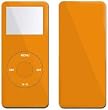 Solid State Orange Design Apple iPod Nano 1G (1st Gen) 1GB/ 2GB/ 4GB Protector Skin Decal Sticker
