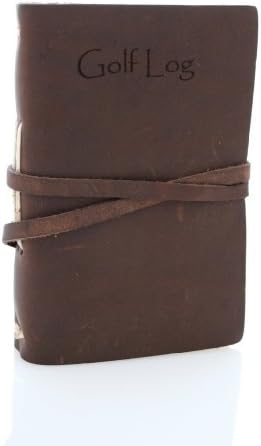 Rustic River Leather Golf Log Book & Scorekeeper, Dark Brown
