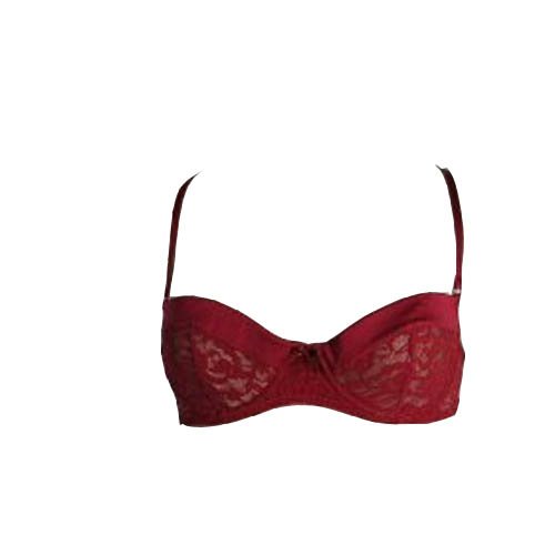 De Millus Rubi Red Lace Bra Size 42 32A