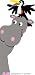 Hippo & Toucan Doorhugger Paint by Number Wall Mural