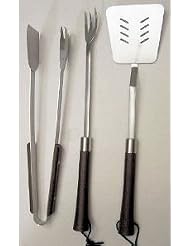 Buy ABC Products - Weber ~ 3 Pc. Stainless Steel - BBQ Grill Tool Set (Weber Original... by dist by e & h company